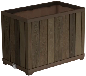 Květináč DECO RECTANGLE VYSOKÝ WALNUT