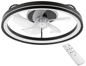 Lamkur FARGO LED Stropní svítidlo s ventilátorem 37W černé