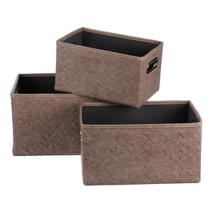 Látkové boxy DT3010 BRN – sada 3 ks