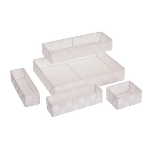 Látkové organizéry do šuplíku – sada 5 ks