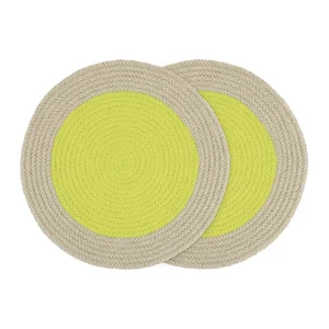 Látkové prostírání Lime, 2 ks, Ø38 cm – Remember