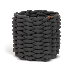 Látkový košík Peach Skin Round S – Ø21×17 cm, Bigso