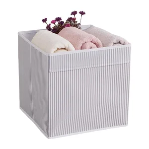 Látkový úložný box 30x30x30 cm šedý