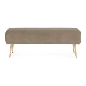 Lavice Olga taupe, polstrovaná – Bizzotto