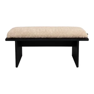 Lavice Shiho béžová z bouclé textilie (Dutchbone)