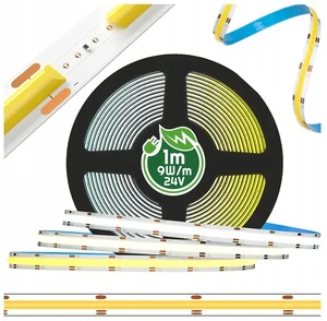 LED COB páska 24V, 9W/m, 480 LED, 1m, studená bílá CW