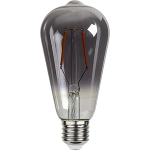 LED filamentová žárovka E27, 2 W – teplé světlo, kouřový odstín, Star Trading