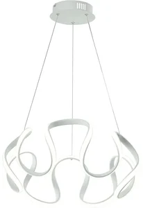 LED Lustr na lanku Eurolamp 60W bílý