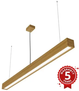 LED lustr na lanku WOODLINE 48W dub