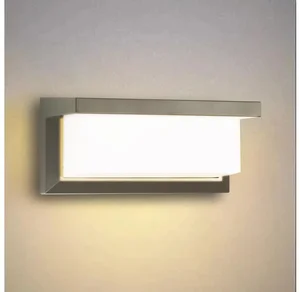 LED nástěnné osvětlení Brilagi do exteriéru s pohybovým senzorem, 12W, IP54 šedé