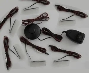 LED osvětlení do vitríny – 6 polic, bílé