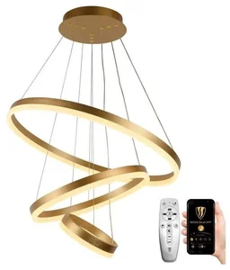 LED stmívatelný lustr na lanku s dálkovým ovládáním