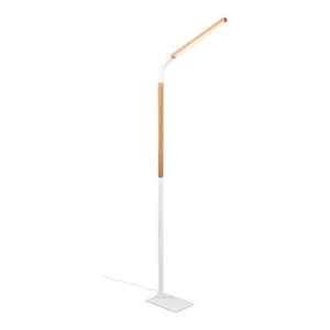 LED stojací lampa Norris Trio bílá a přírodní