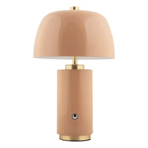 LED stolní lampa Freya s kovovým stínidlem