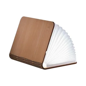 LED stolní lampa Gingko Booklight s textilním stínidlem