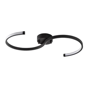 LED stropní svítidlo 25 × 10 cm, černé – Es, Opviq Lights