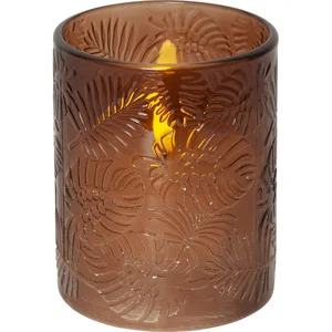 LED svíčka Flamme Leaf 12,5 cm