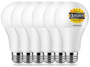 LED žárovka BERGE A60 - E27 - 12W - 980lm - studená bílá - výhodný balíček 5+1