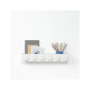 LEGO® Sleek – dětská bílá nástěnná police