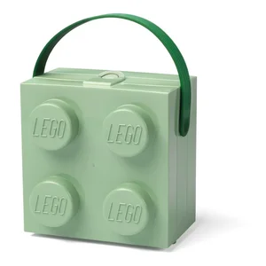 LEGO® úložný box – světle zelený s rukojetí