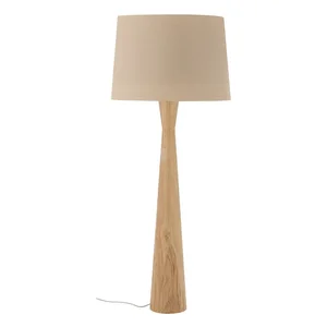Leonor: béžová stojací lampa s textilním stínidlem (130 cm)