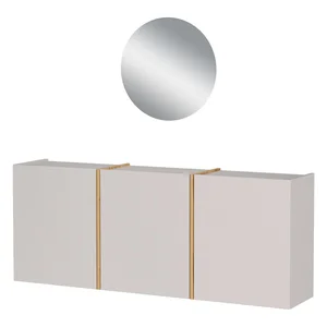 Libbiano krémová předsíňová sestava 138x200x27 cm