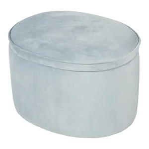 Lil Sofa světle modrý dětský sametový puf