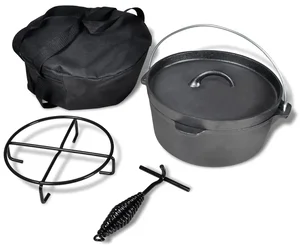 Litinový hrnec Dutch Oven 4,2 l s příslušenstvím