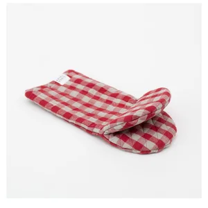 Lněná chňapka Red Gingham