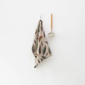 Lněná kuchyňská utěrka 65x65 cm Golden Fall