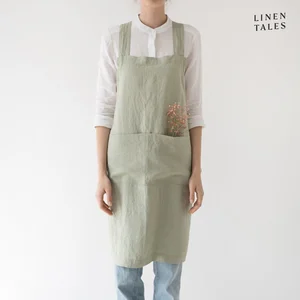 Lněná zástěra Crossback Linen Tales