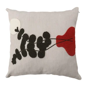 Lněný polštář 43×43 cm Vazo – Mioli Decor