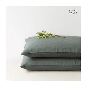 Lněný povlak na polštář 80x80 cm Forest Green