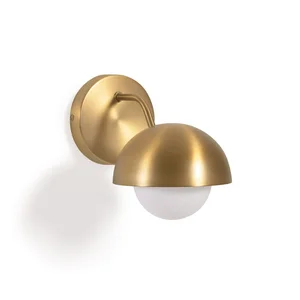 Lonela – nástěnné svítidlo, zlaté, Ø15 cm