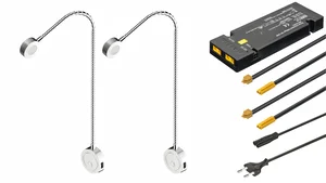 Loox5 LED 2034 – 2 kusy, chrom + sada připojení