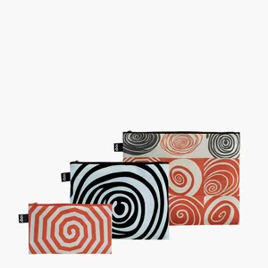 LOQI Kapsičky na zip – sada 3 ks Spirals od Louise Bourgeois