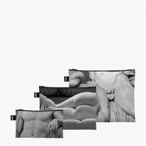 LOQI kapsičky na zip – sada 3 ks STATUE Marble