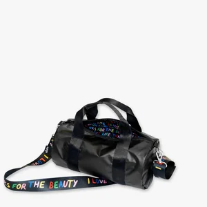LOQI Love Life Cestovní taška Metallic Black, velikost Medium