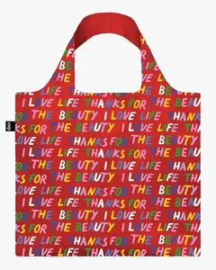 LOQI Love Life Red – skládací taška