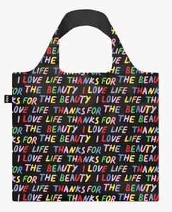 LOQI LOVE LIFE skládací taška – černá