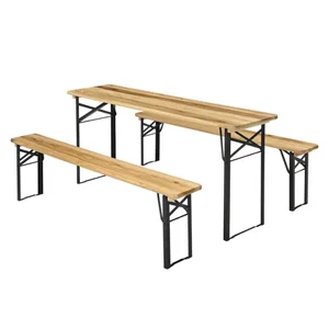 LORIS skládací pivní set 1+2, přírodní/černá