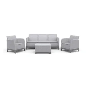 Lounge set Scandi Forma pro 5 osob, světle šedý, Keter
