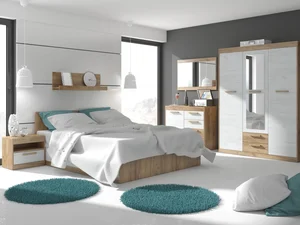 Ložnice GATTON 1 – craft zlatý / craft bílý