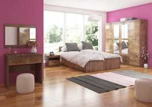 Ložnice GATTON 2 – craft tobaco / craft zlatý, 5 let záruka