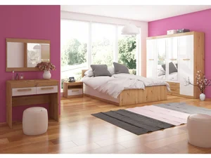 Ložnice Gatton 2 dub artisan/bílý lesk, 5 let záruka