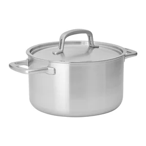 Lucca 3.0 Nerezový kastrol s poklicí, 5,5 l, na indukci – Fabini