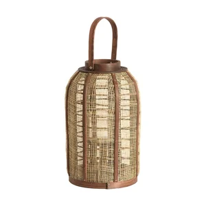 Lucerna Serein – dřevěná/látková, Light & Living, 34,5 cm