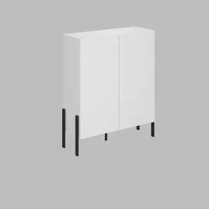 Lucerne 2D komoda, bílá matná