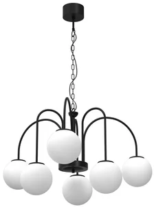 Luminex Lustr CAMBRIDGE 6xE14 černý