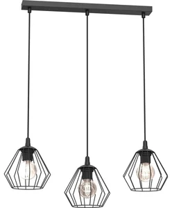 Luminex Lustr LETI 3xE27 Černý